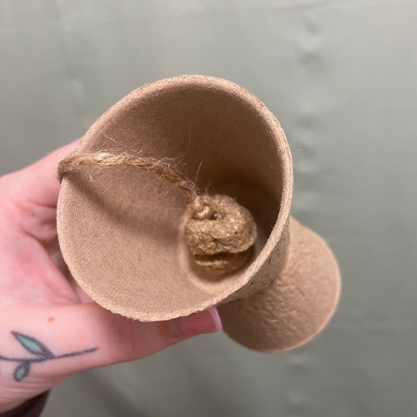 Homemade Barley Cup Toss Toy