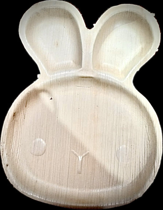 BUNNY PALMLEAF Plate **PREORDER** September | Chew Gnaw Small Pet Forage Treat Enrichment Small Animals Guinea Pigs Boredom Buster