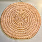 Round Palm Leaf Chewable Mat